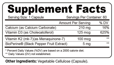Vitamin D3+K2 Synergy Formula