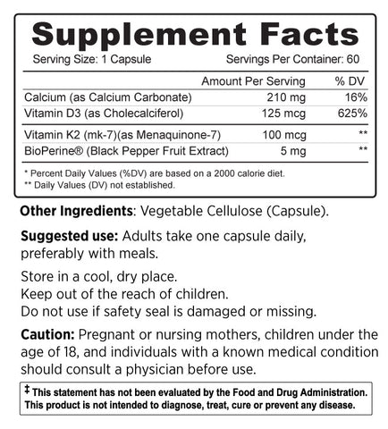 Vitamin D3+K2 Synergy Formula